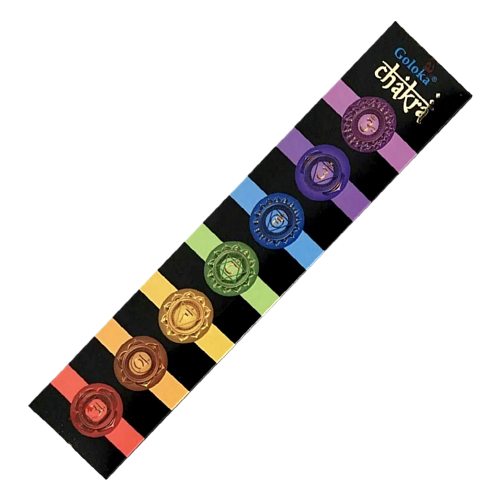 Goloka Black Series 7 Chakra Incense Sticks