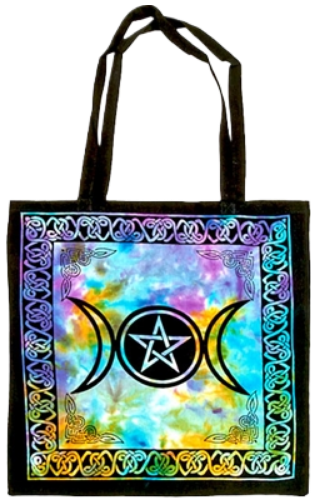 Triple Moon Pentacle Tote Bag